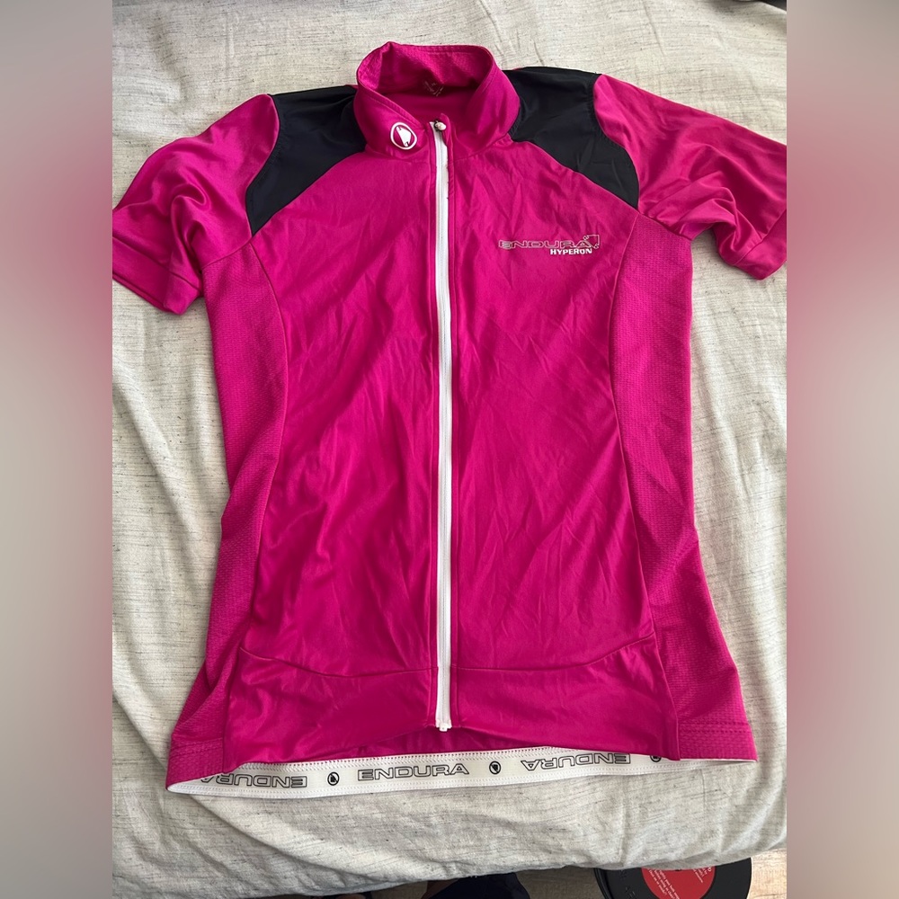 Endura Hyperon Cycling Jersey Womens Medium Pink Full Zip